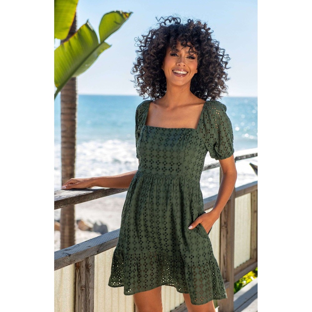 Salt Water Sands La Blanca‎ Natural Cotton Eyelet Coquette Cottagecore Boho